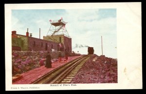 Summit of Pike's Peak. Undivided Back, Frank S. Thayer postcard