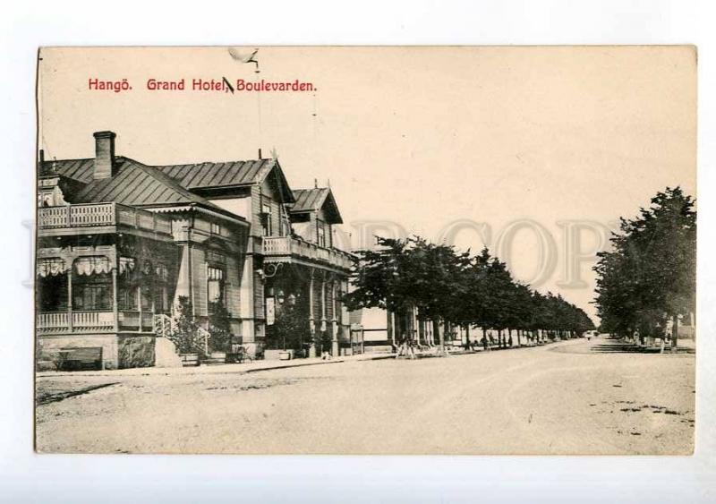 247845 FINLAND HANGO Grand Hotel boulevard Vintage postcard
