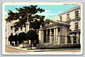 1939  Havana  Cuba  Columbus Memorial Chapel  Postcard