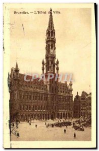 Old Postcard Brussels L & # 39Hotel City