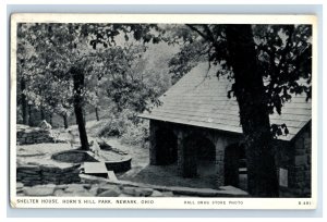 1920's Shelter House, Horn's Hill Park, Newark, Ohio Postcard F116E