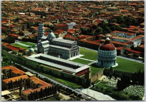 Cathedral Square View From The Airplane Pisa Italy Buildings & Grounds Postcard