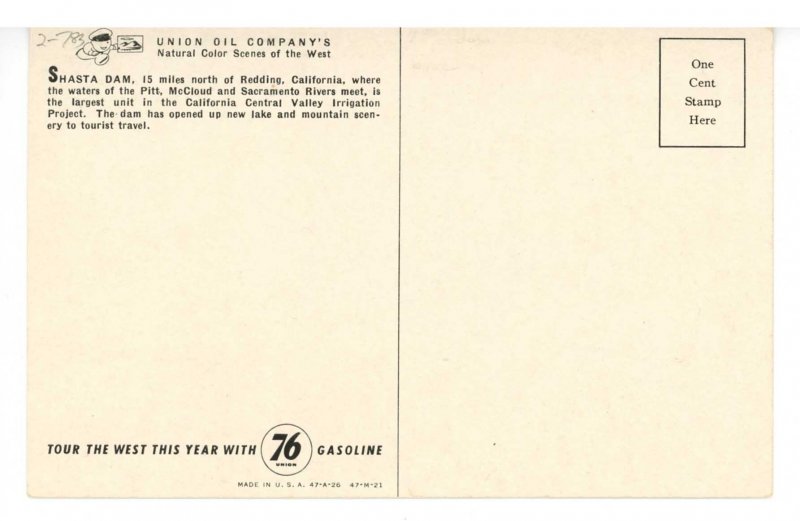 CA - Redding. Shasta Dam