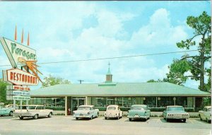 Statesboro, GA Georgia  PARAGON RESTAURANT  Roadside~50's Cars/VW Bug  Postcard