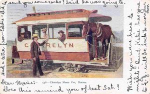 Cherrelyn Horse Streetcar Denver Colorado 1905 postcard