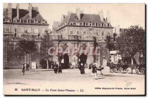 Old Postcard Saint Malo Porte Saint Vincent