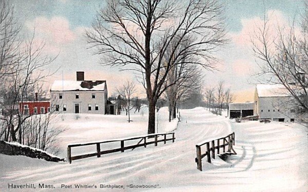 Poet Whittier's Birthplace in Haverhill, Massachusetts Snowbound.