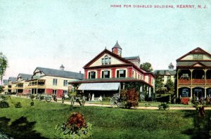 Kearny NJ Home For Disabled Soldiers Postcard New Jersey