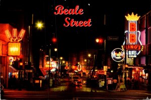 Tennessee Memphis Beale Street At Night 1996