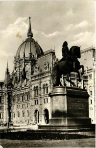 CPA Budapest- Orszaghaz & Statue of Rakoczi HUNGARY (835570)