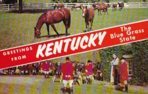 Greetings From Kentucky With Horses and Fox Hunters