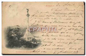 Bordeaux - Monument Girondes - Old Postcard