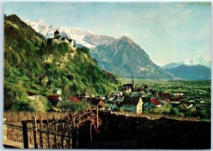 Postcard - General view - Vaduz, Liechtenstein