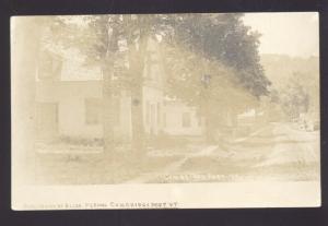 RPPC CAMBRIDGEPORT VERMONT RESIDENCE STREET SCENE VT. REAL PHOTO POSTCARD