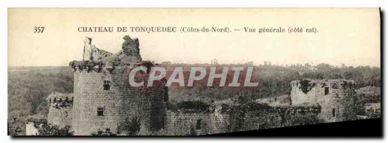 Old Postcard Chateau de Tonquedec General view