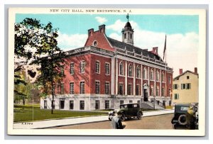 Vintage 1920s Postcard New City Hall, New Brunswick, New Jersey