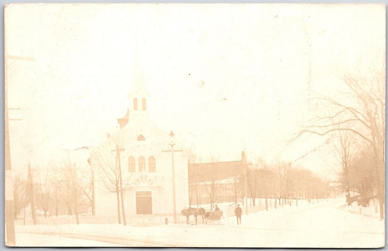 Search Religious Building Real Photo RPPC Postcard