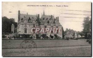 Chateau Cleres - Facade and ruins - Old Postcard