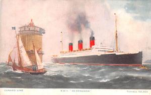 RMS Berengaria, Cunard Lines Ship Sticker on back 