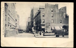 Subway Tavern, Bleecker and Elm Sts., NY. J. Koehler UDB. Horses and carriages