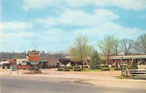 Columbia Tennessee birds eye view Stone's Motor Court vintage pc Z21397 