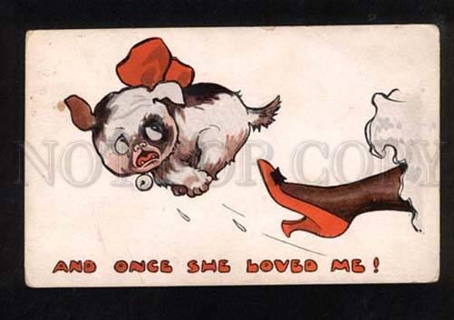 050241 FRENCH BULLDOG Comic PUPPY Vintage Paul Heckscher PC