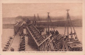 Warthebrucke Bei Sjeradz Ship German Russian Military From Soldier Old Postcard
