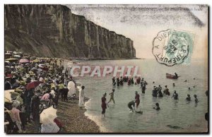 Treport - The Beach - Old Postcard