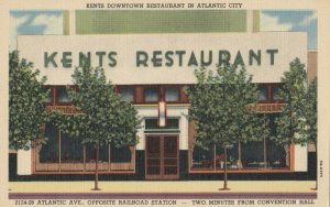 ATLANTIC CITY , New Jersey, 1930-40s ; Kents Restaurant