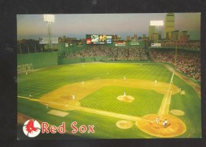 BOSTON RED SOX FENWAY PARK BASEBALL STADIUM MLB GAME AT NIGHT POSTCARD