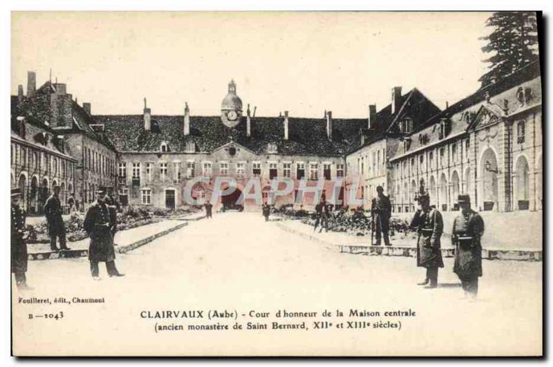 Postcard Old Clairvaux Prison Court & # 39honneur Central home Old Monastery ...