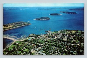 Bar Harbor Mt Desert Island Maine ME Frenchmans Bay Procupine Islands Postcard 