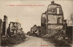 CPA ESTAIRES - Les Ruines de la Rue de LILLE (135853)