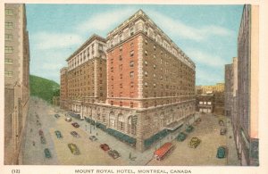 Vintage Postcard Mount Royal Hotel Montreal Canada