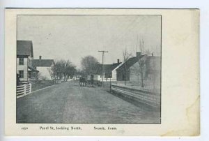 Noank CT Street View Wagon Horse Postcard