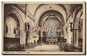 Postcard Old Miers Interior of The Church