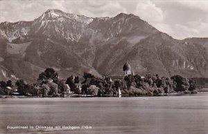 Germany Fraueninsel in Chiemsee mit Hochgern 1958 Photo