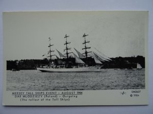 Liverpool MERSEY TALL SHIPS EVENT - DAR MLODZIEZY c1984 Postcard by Pamlin Repro