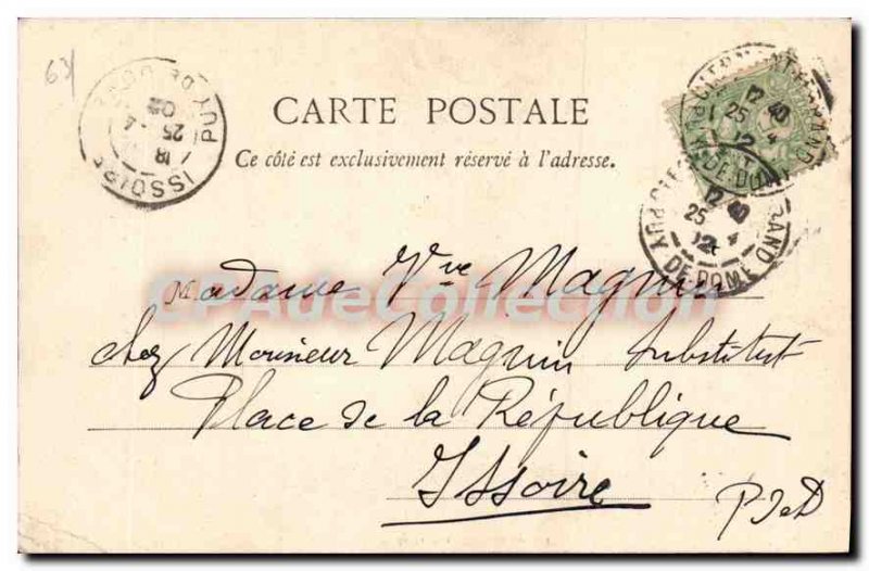 Old Postcard Puy de Dome Castle Murois