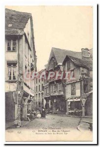 Dinan Postcard Old Street of & # 39apport Wooden houses from the Middle Ages ...