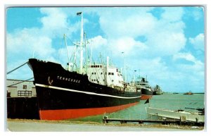 BROWNSVILLE, TX Texas ~ Freight Ship TENNESSEE c1950s Cameron County  Postcard