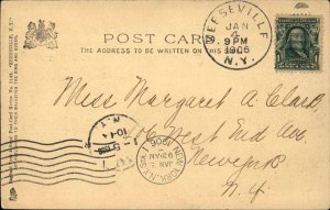 Keeseville NY River & Mill Bldgs c1905 TUCK Postcard 