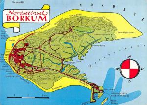 BR87933 nordseeinsel borkum map cartes geographiques germany