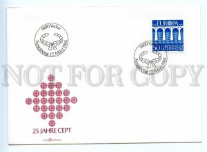 445998 Liechtenstein 1984 year FDC Europa CEPT