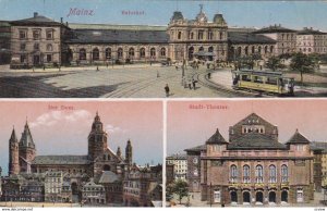 MAINZ , Germany , 00-10s ; Dahnhof, Der Dom & Stadt Theater