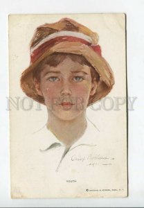 3182612 Youth Boy in Hat by Philip BOILEAU Vintage R&N #209 PC