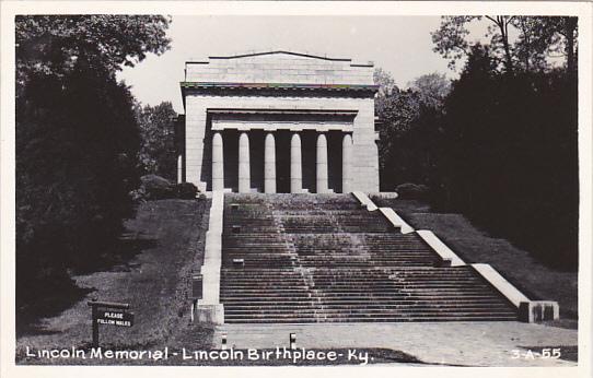 Kentucky Lincoln Memorial Lincoln Birthplace Real Photo