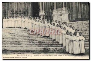 Postcard Old Chartres Children of the Master outgoing Our Lady of the Cathedral