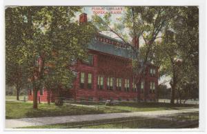 Public Library Topeka Kansas 1909 postcard