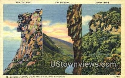 The Watcher, Indian Head in Franconia Notch, New Hampshire